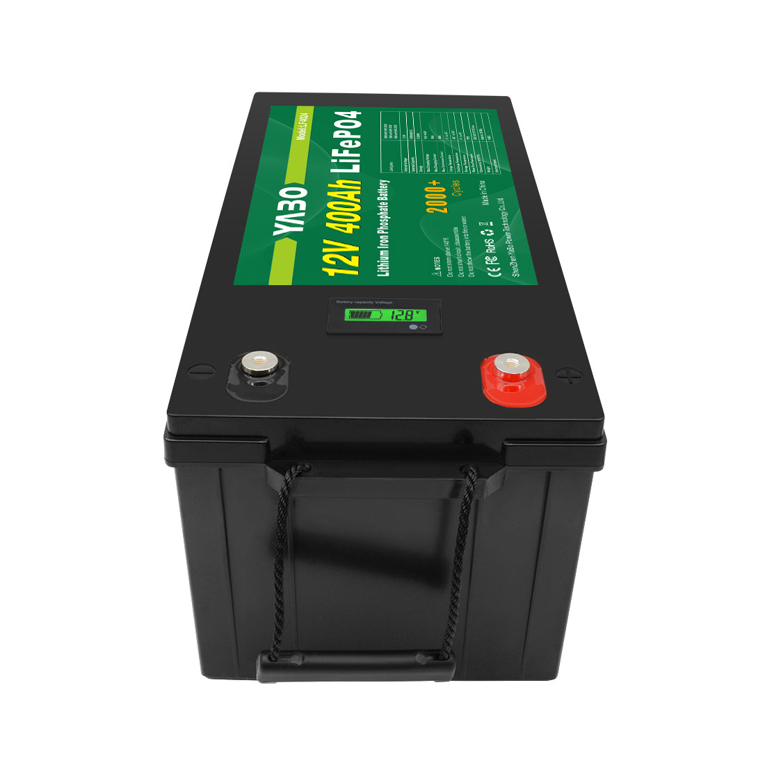 YABO 12V 400Ah LiFePO4 Battery with Fast Charging for Home Storage​